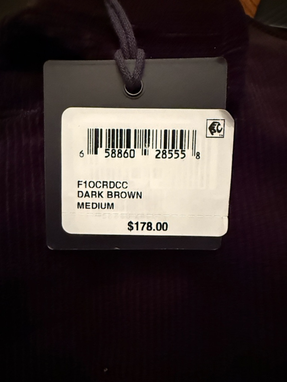 The Normal Brand Men's Dark Brown Corduroy Chore Coat Medium NWT - Picture 3 of 9